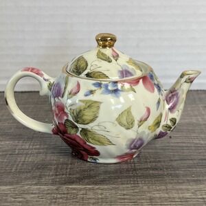 A Special Place Vintage‎ 2003 Mini Floral Tea Pot Rose Boho Cottage Decor Piece